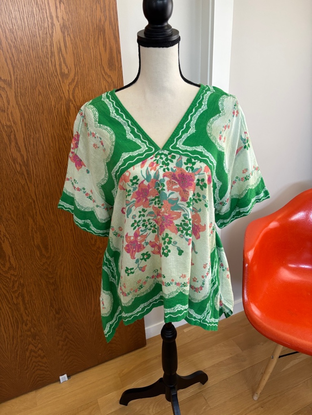 Free People Washed In Flowers Top